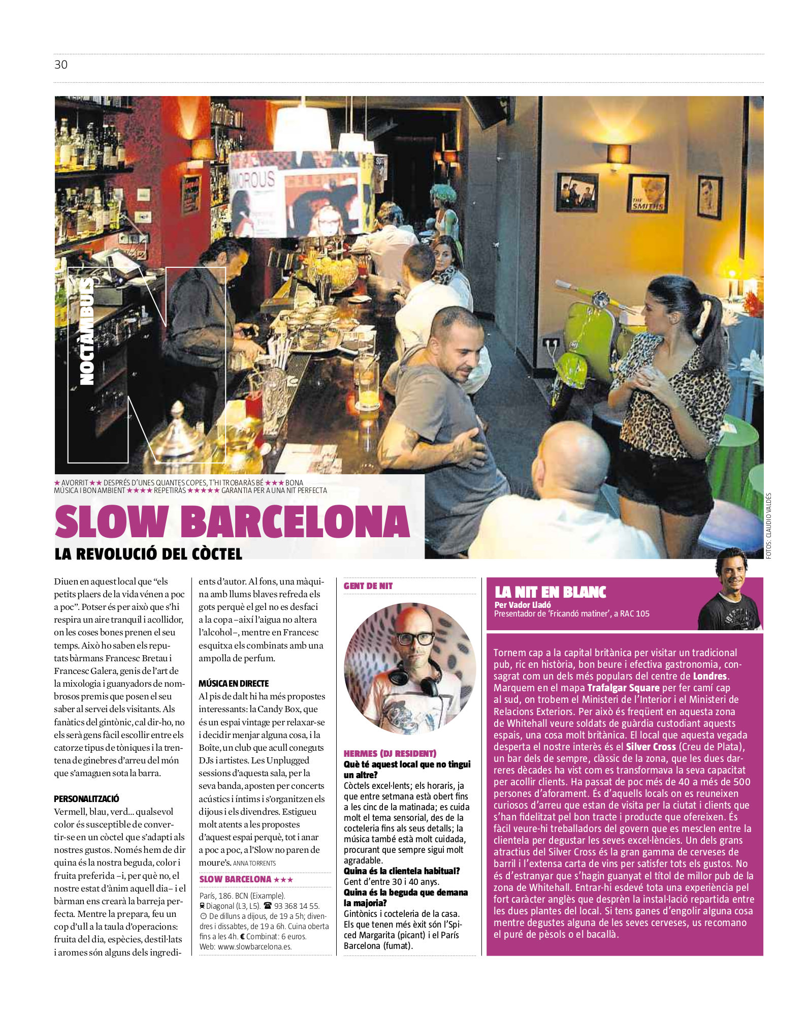 Slow en el Què Fem de La Vanguardia