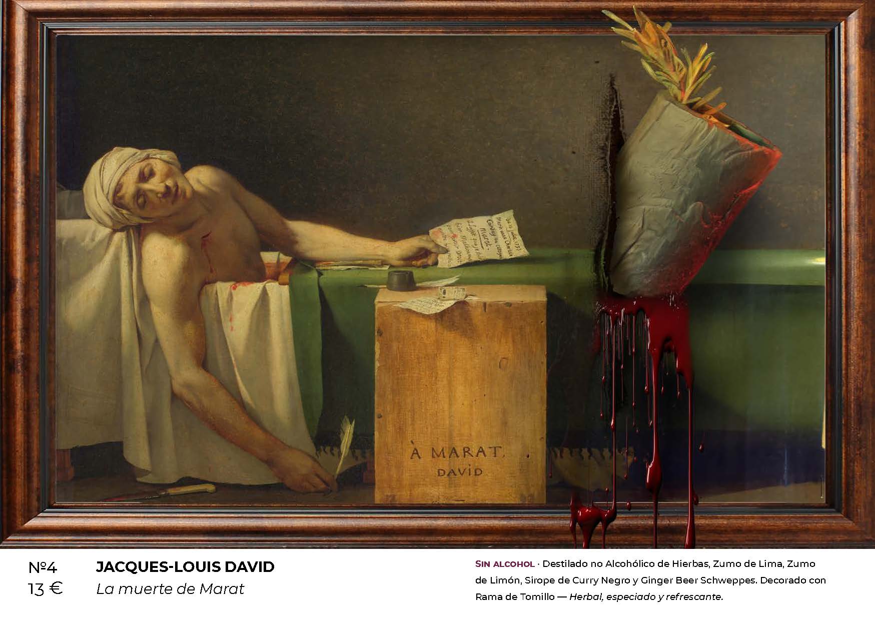 JACQUES-LOUIS DAVID – La muerte de Marat